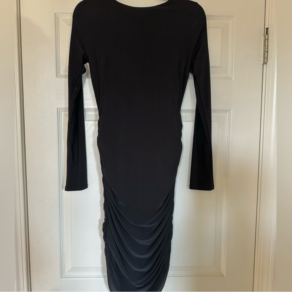 Elegant Black Long Sleeve Dress
